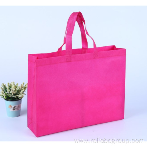 Colored Non-Woven Tote boutique eco laminated shopping Bag